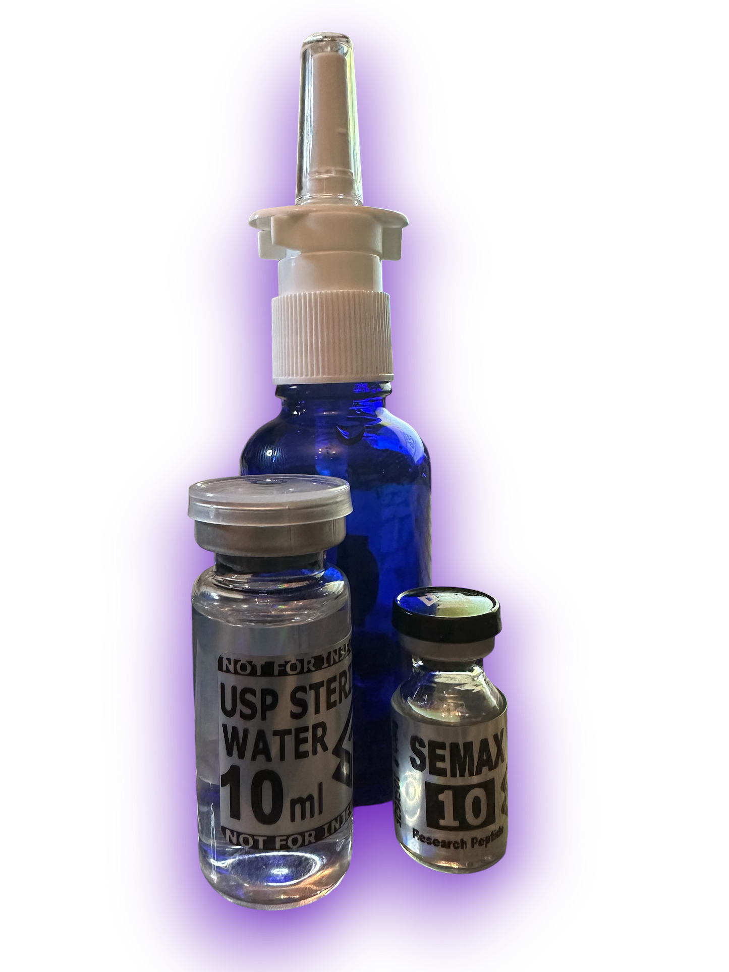 Semax Research Peptide Nasal Kit – 10mg Lyophilized Peptide + 10mL USP Sterile Water + Metered Nasal Sprayer