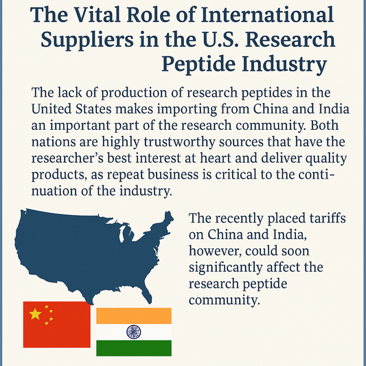 The Vital Role of International Suppliers in the U.S. Research Peptide Industry