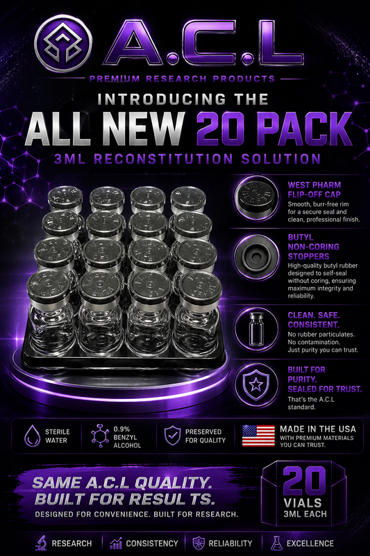 **ALL NEW** 20-Pack 3ml Reconstitution Solution