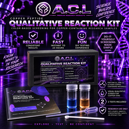 GHK-Cu • AHK-Cu  DIY Color Based Copper Ion Screening | GHK-Cu • AHK-Cu • Serums • Powders