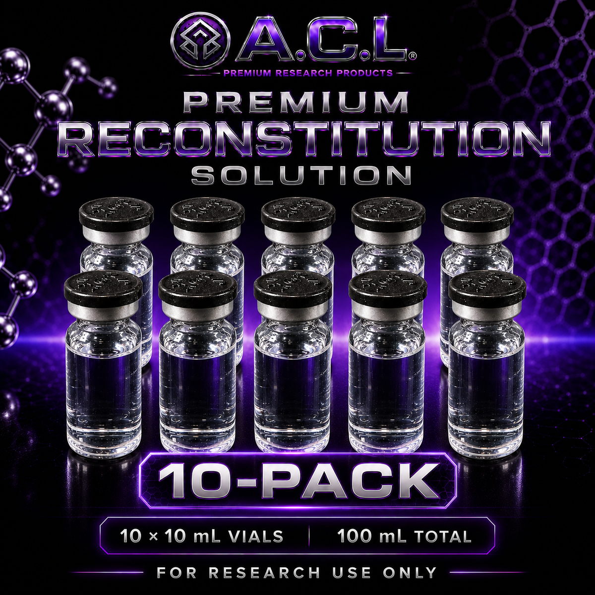 10mL Reconstitution Solution – 10 Pack