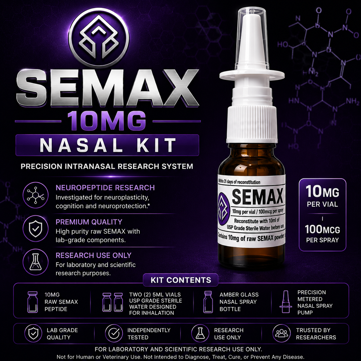 SEMAX 10mg NASAL KIT