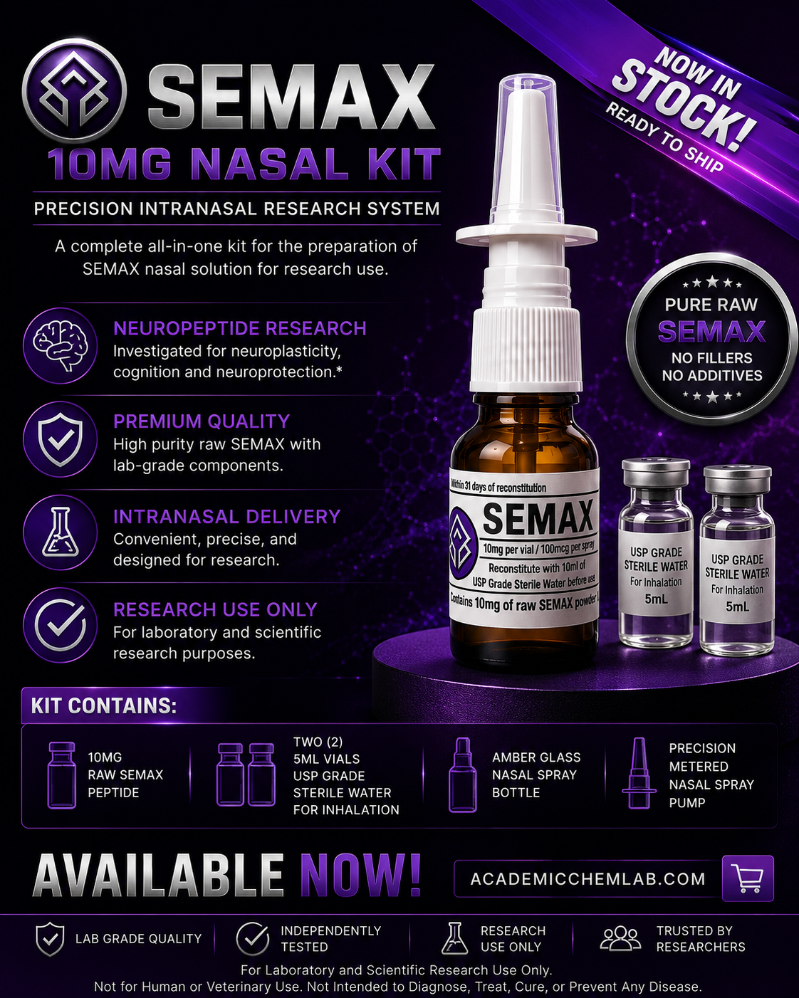 SEMAX 10mg NASAL KIT