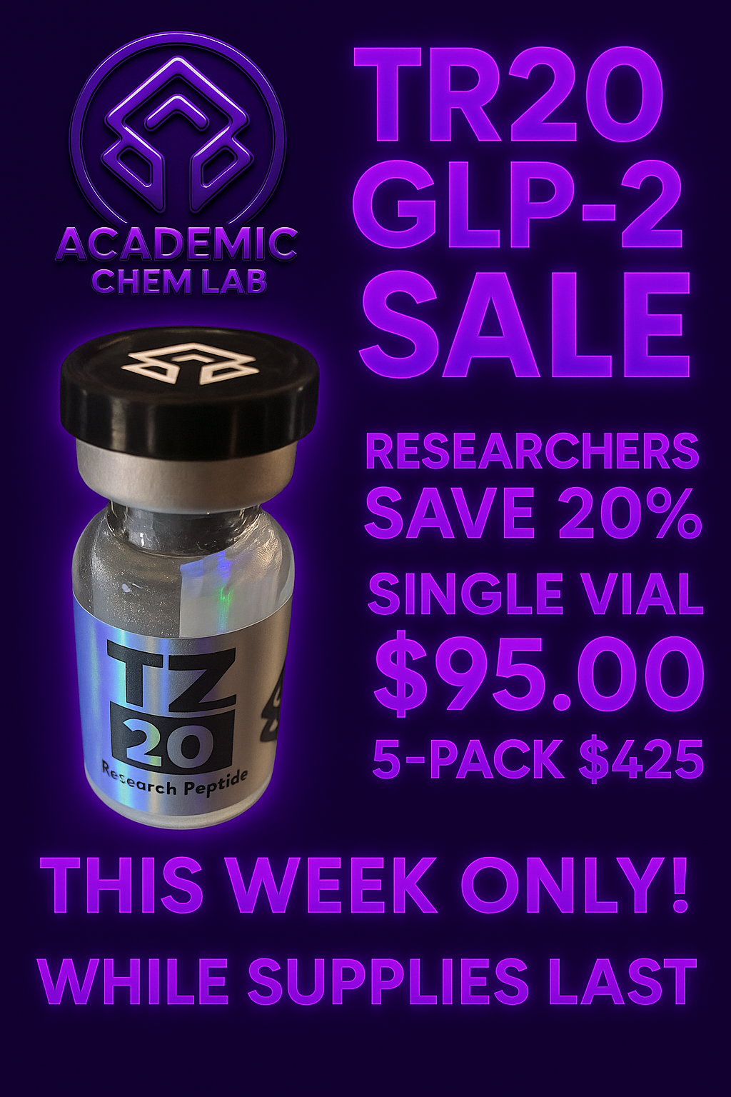 🧪 TR20 GLP-2 SALE!
