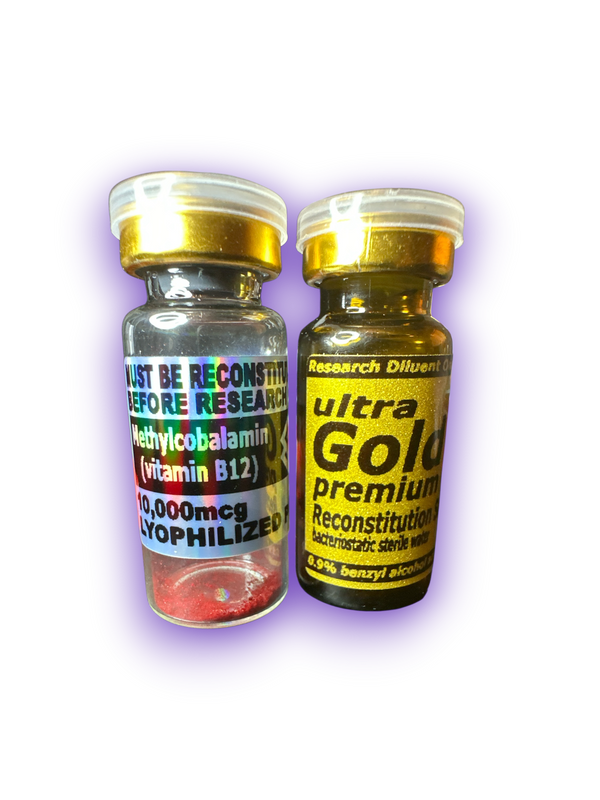 Methylcobalamin B12 (10,000mcg) + ACL Ultra Gold Premium Reconstitution Solution Combo Pack