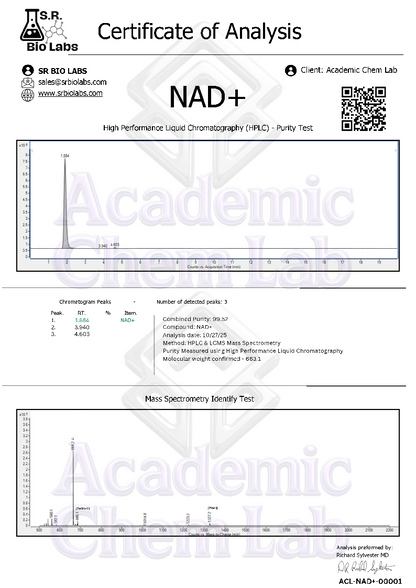 Academic Chem Lab™ NAD⁺ Nasal Kit