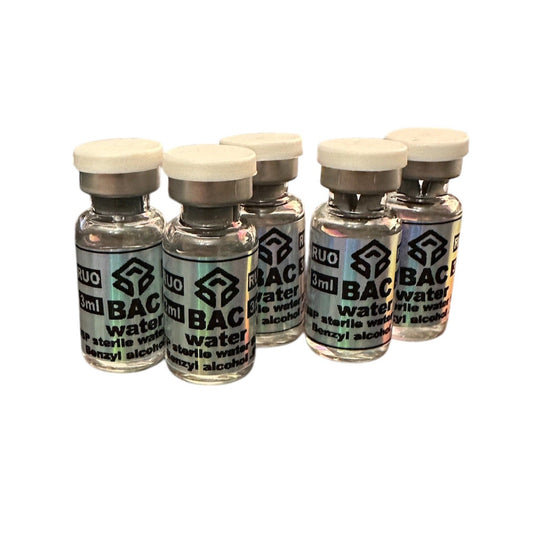 5 VIAL BAC PACK of 3ml BAC Water