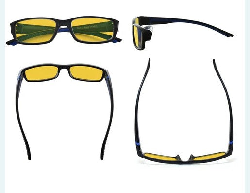 NEW!! Biohacking Blue Light Blocking Glasses Readers Style 0.00+- no magnification