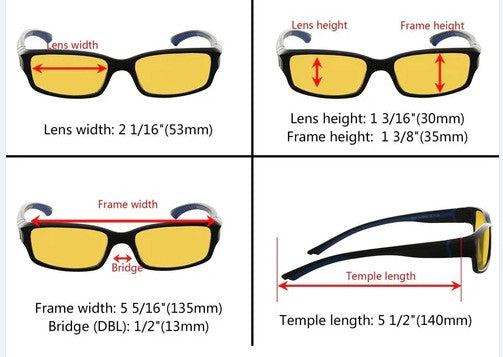 NEW!! Biohacking Blue Light Blocking Glasses Readers Style 0.00+- no magnification
