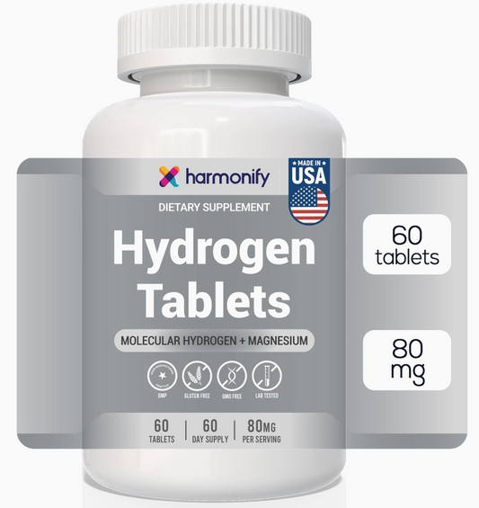 HARMONIFY Molecular Hydrogen – 60 EFFERVESCENT Tablets – 80mg