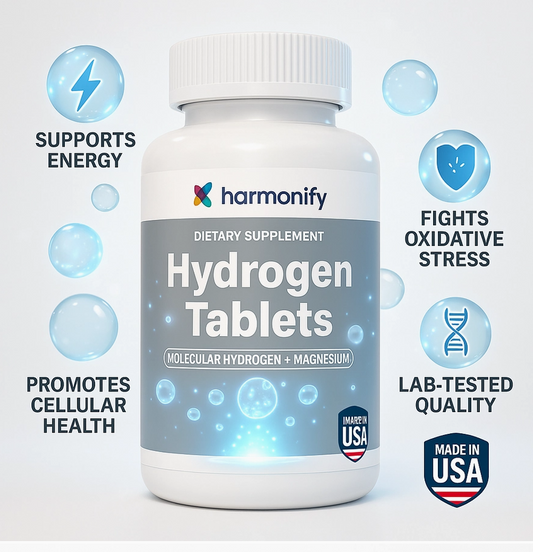 HARMONIFY Molecular Hydrogen – 60 EFFERVESCENT Tablets – 80mg