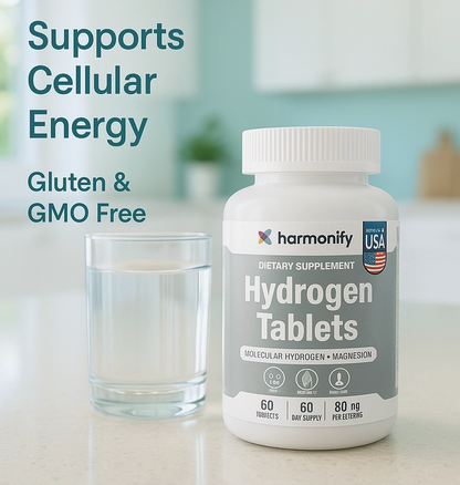 HARMONIFY Molecular Hydrogen – 60 EFFERVESCENT Tablets – 80mg
